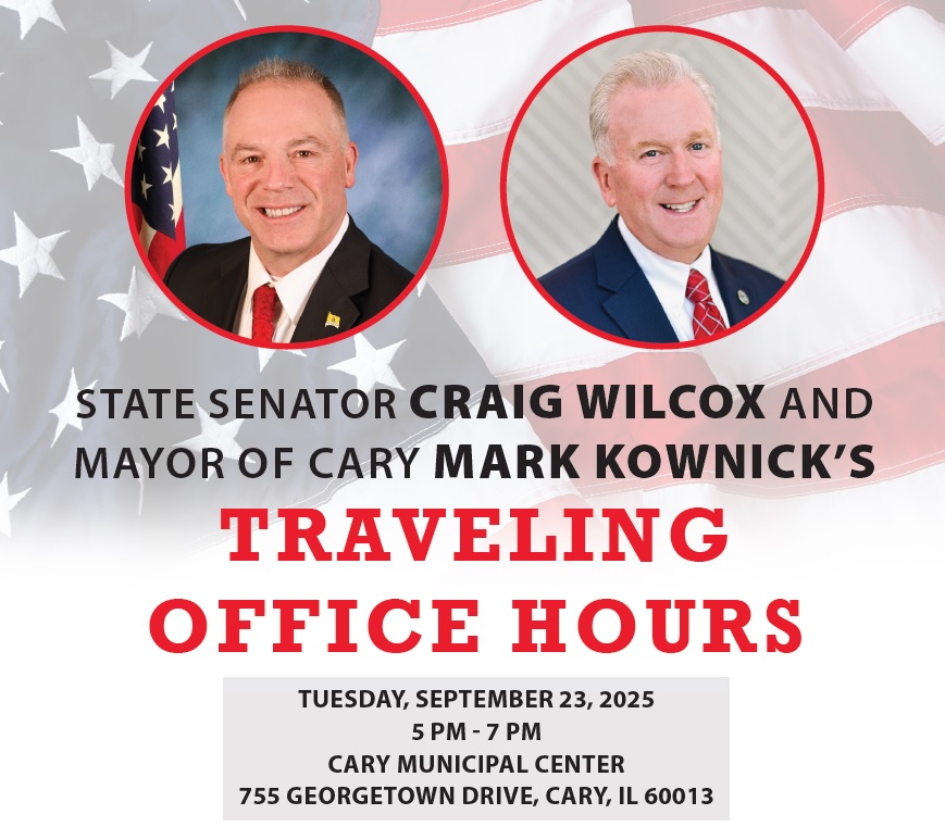 Traveling Office Hours in Cary with Senator Wilcox and Mayor Mark Kownick