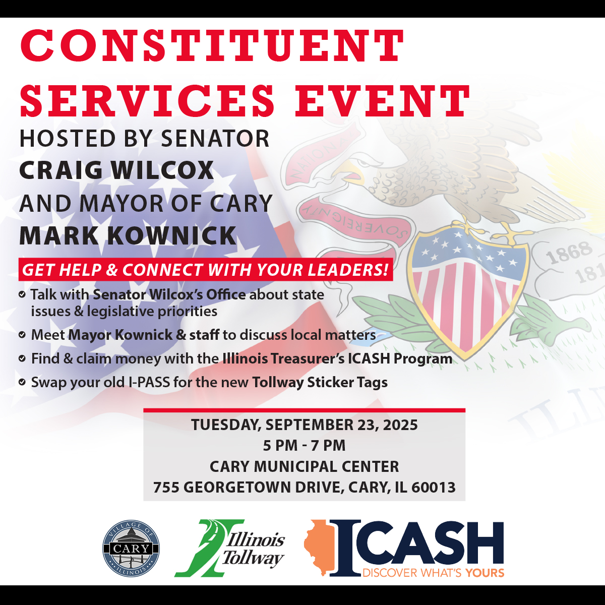 Constituent Services Event in Cary