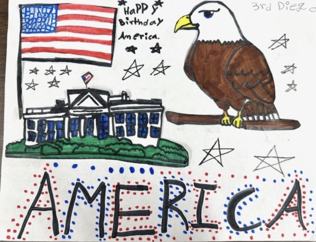 Picture of an Eagle and the White House