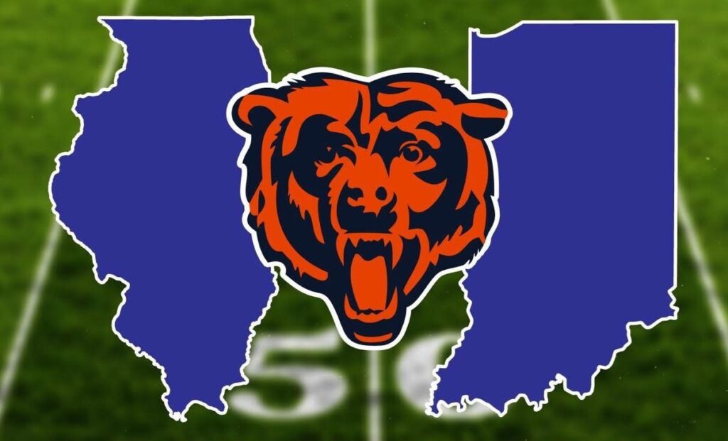 Bears Illinois vs Indiana graphic