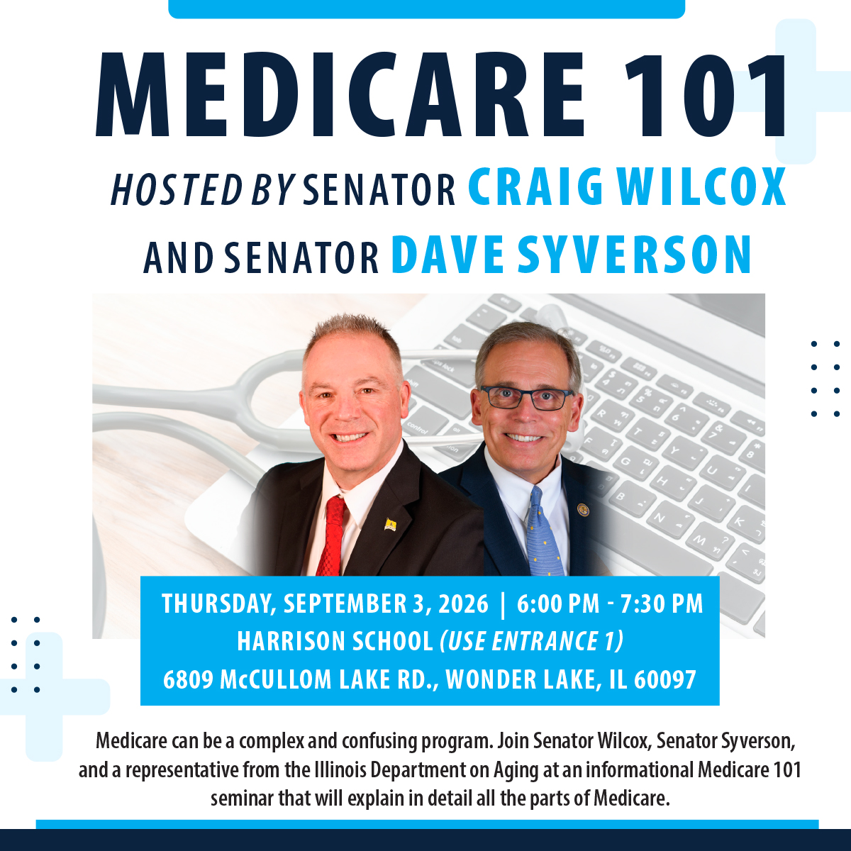 Wilcox and Syverson Medicare 101 event graphic